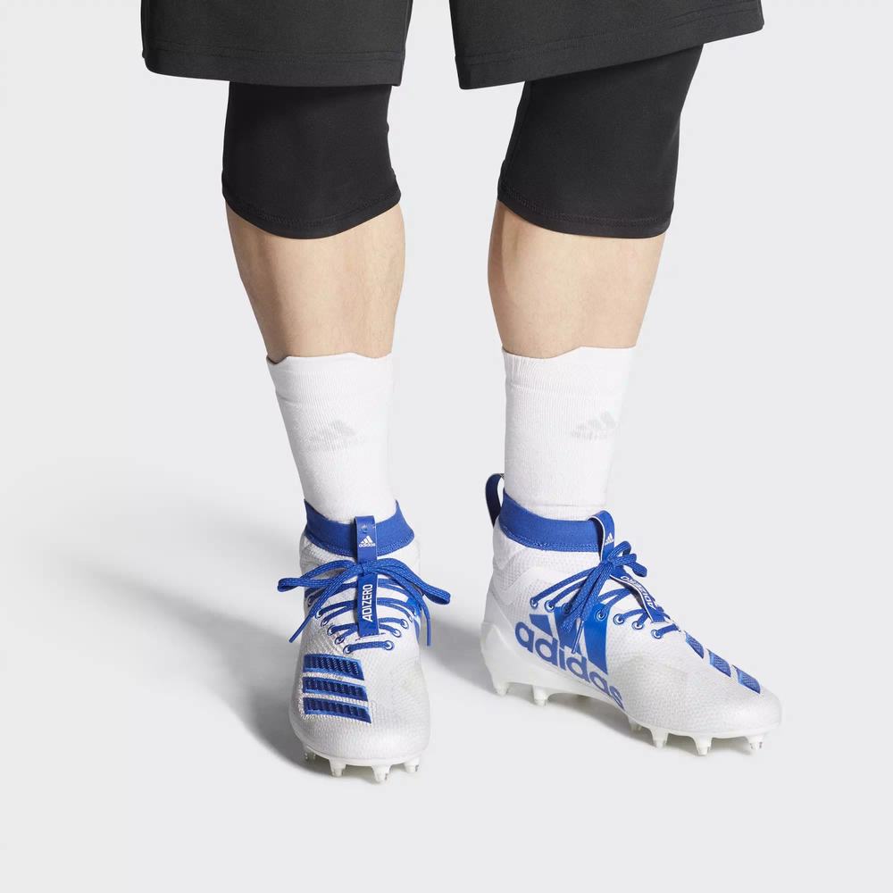 Adidas Adizero 8.0 SK Tacos de Futbol Blancos Para Hombre (MX-65259)